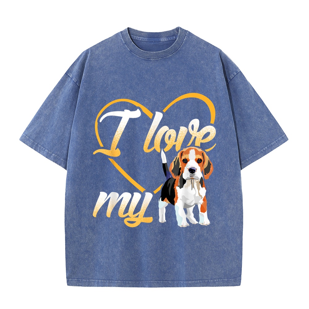 I Love My Beagle Dog T-Shirt T - đánh giá và giá Streetwear Brand Jersey